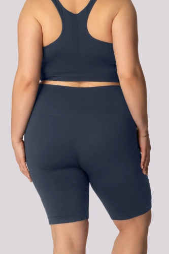 Marineblå bikershorts