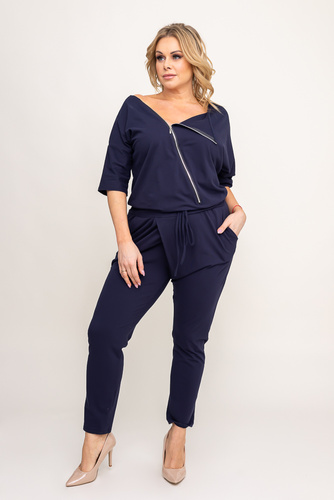 Navy blue ROBINA Plus Size jumpsuit 