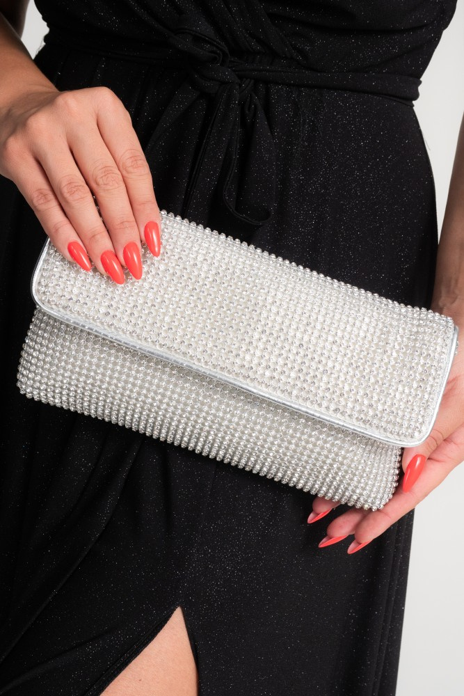 Silver GLAMINO Evening Handbag