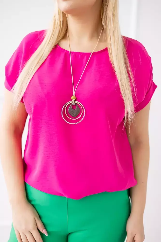 Amaranth Blouse with Pendant FAIRY