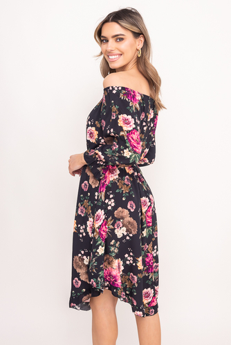  Sukienka w kwiaty VOMI Wzór 3