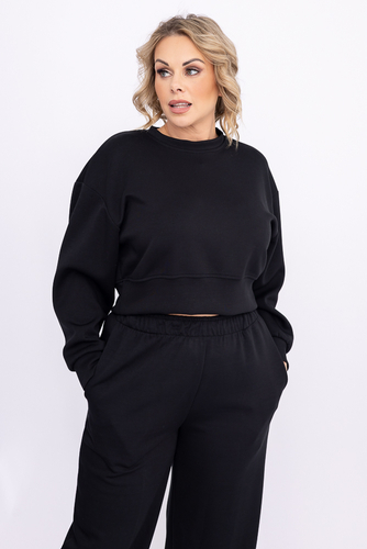 Czarna Bluza dresowa KANSIPI