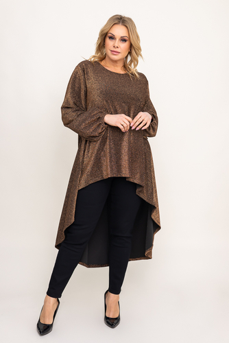 Złota Tunika błyszcząca LEKUZI