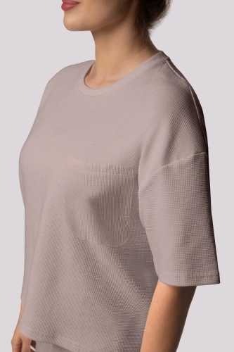 Pyžamo so šortkami Dirty pink