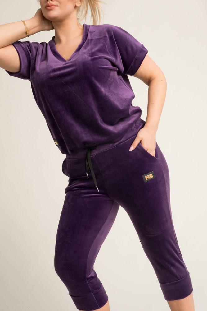 Purple MILKIN Velour Set