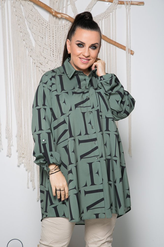 Green FONTANA Plus Size Shirt