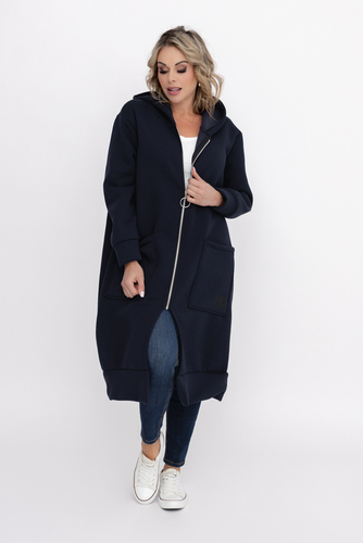 Granatowa Bluza ocieplana