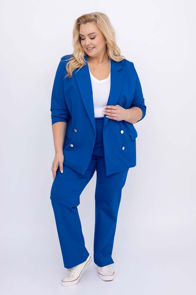 Cornflower Double-breasted Suit