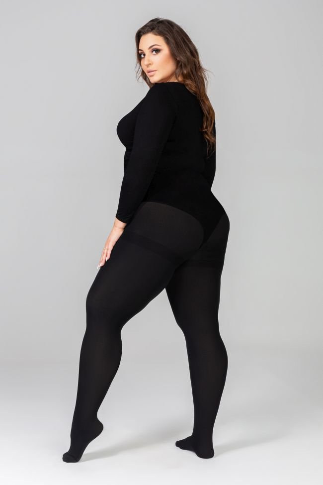 Rajstopy ELIZABETH I Plus Size ONYX