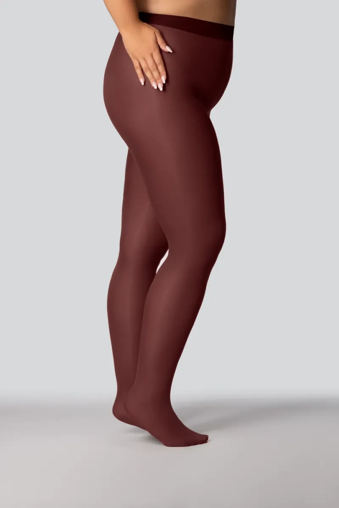 Rajstopy ELIZABETH I Plus Size OBSIDIAN