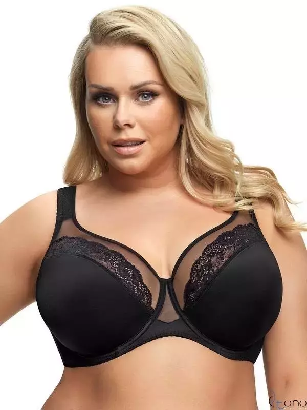 K441 biustonosz miękki BIG czarny LUISSE