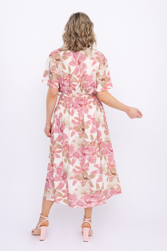 Vestido rosa empolvado