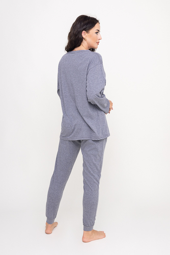 Ciemnoszara Piżama z długimi spodniami HEMENY