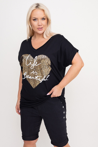  Black MINSI Blouse