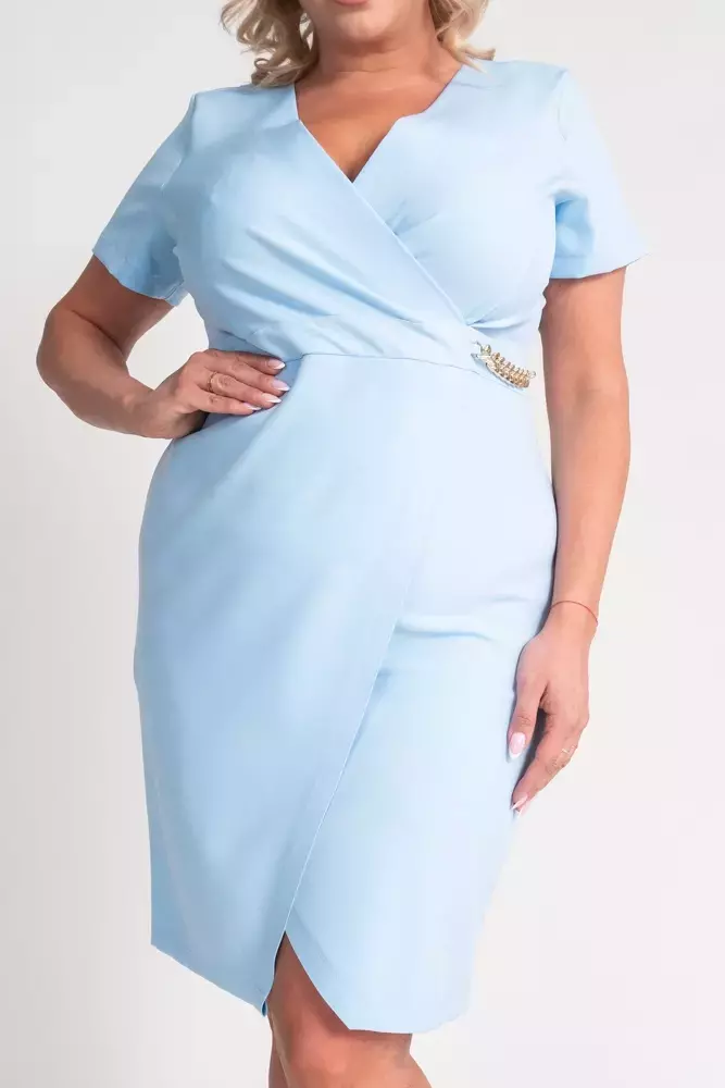 Blaues Kettenkleid