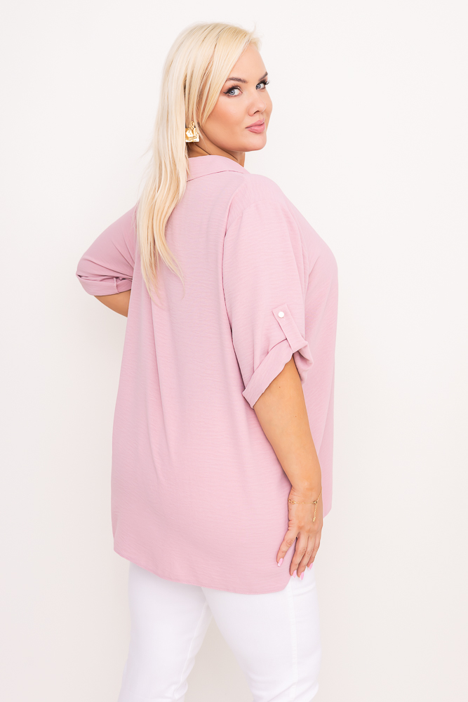 Chemise rose poudré