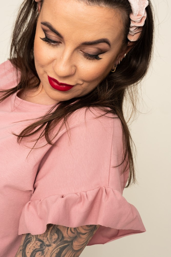 Powder pink BELLO blouse