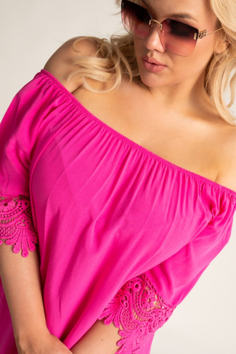 Pink Blouse with Embroidery BERGAMO