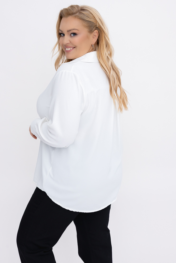 Biała Koszula satynowa