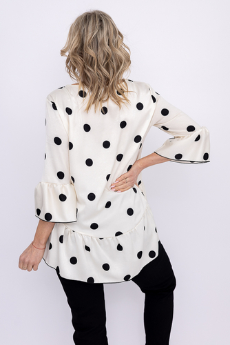 Bluse mit Rüsche Muster 3