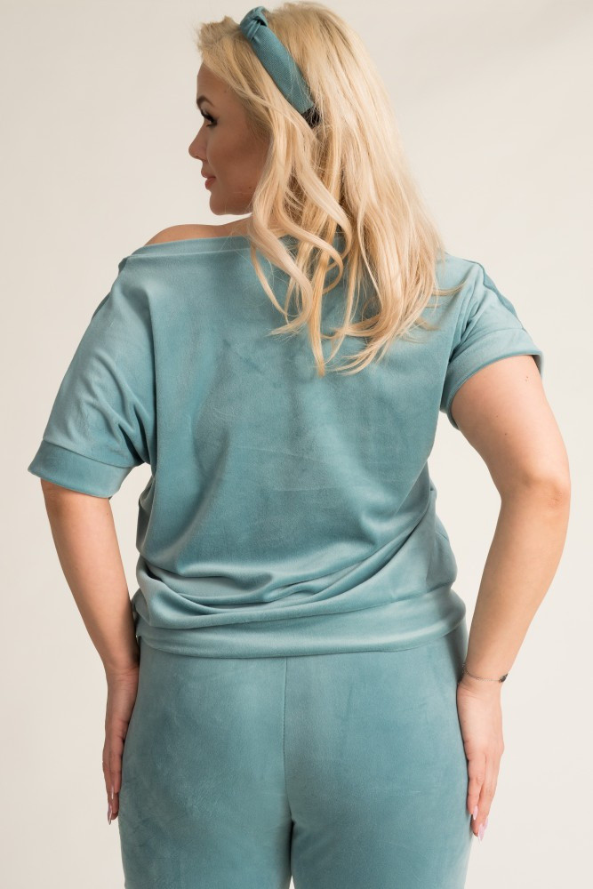 Turquoise MILKIN Velour Set