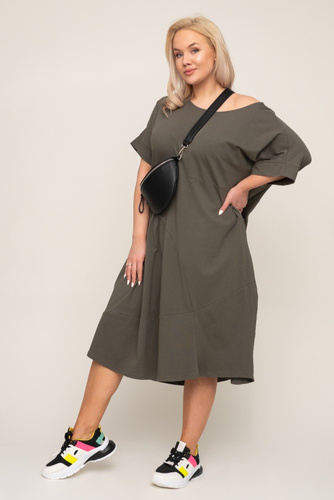 Khaki Sukienka GABORI