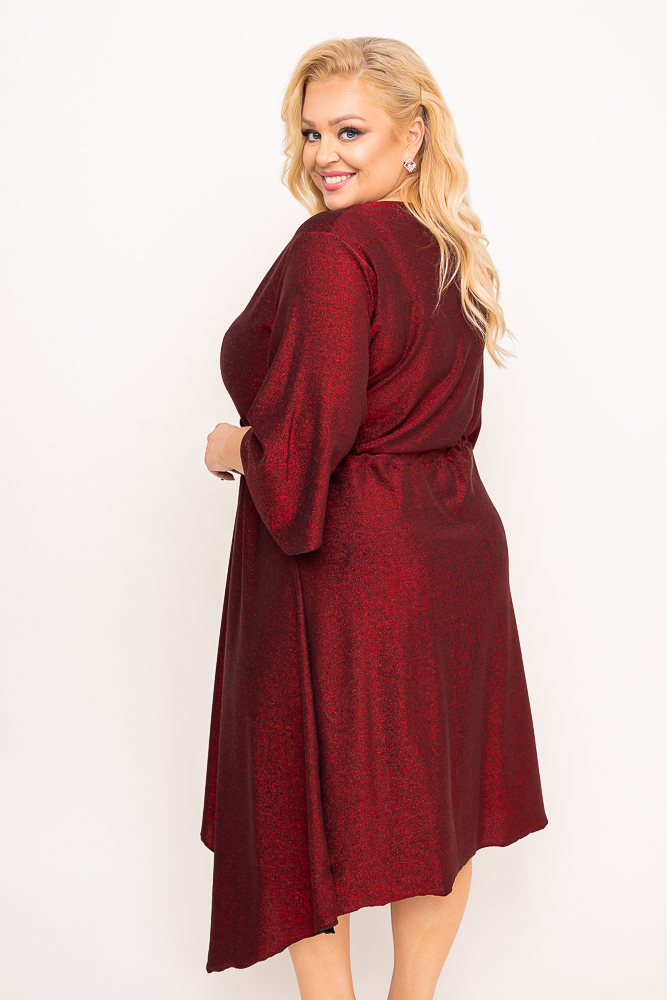 Robe à paillettes marron