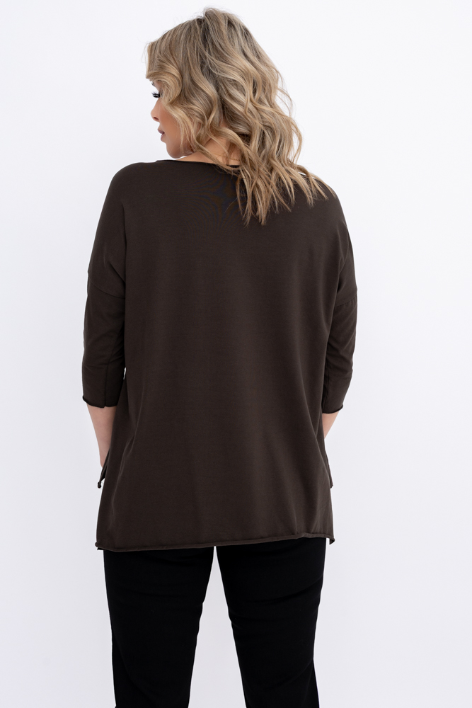 Chemisier marron Motif 1