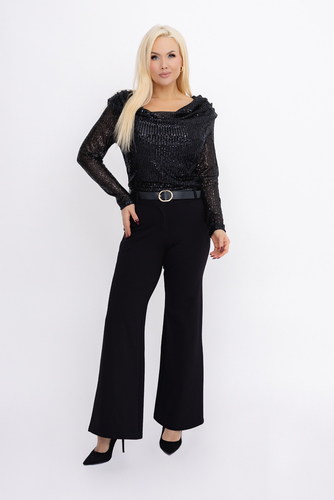 Czarne Body cekinowe