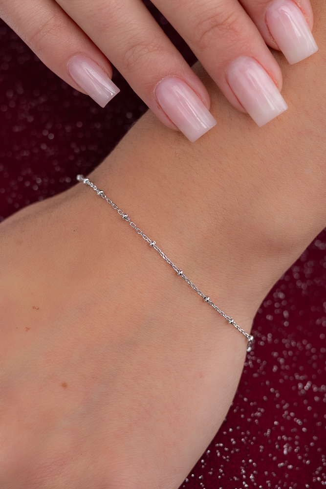 Pulsera de plata de ley