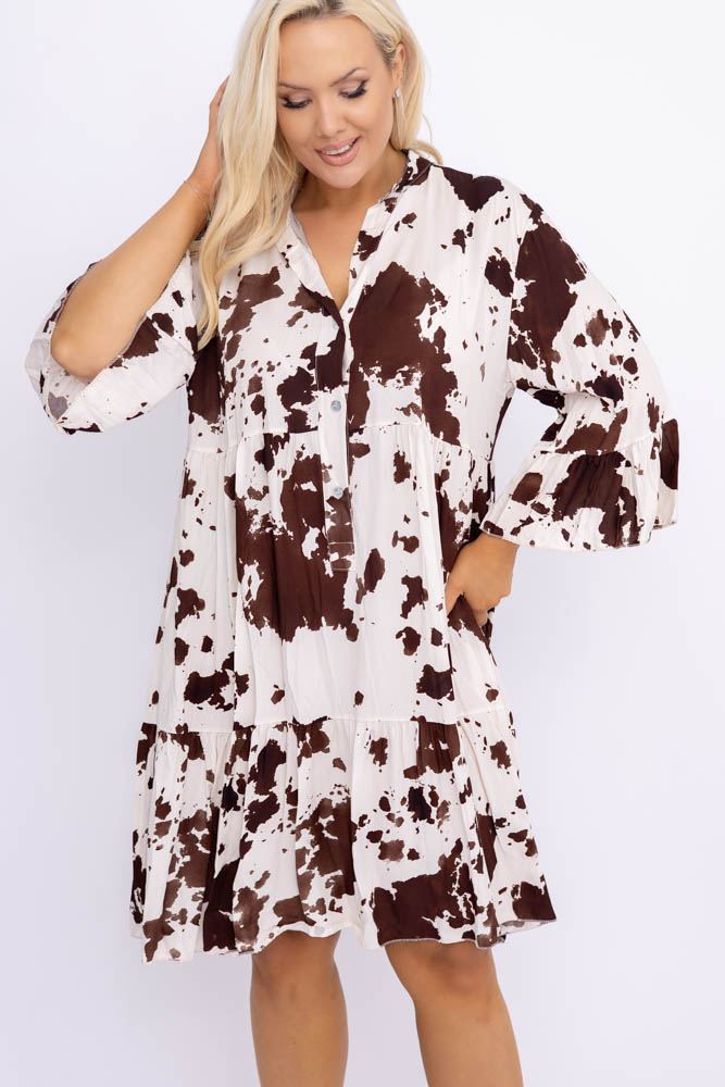  Sukienka z falbaną HERIA Wzór 2