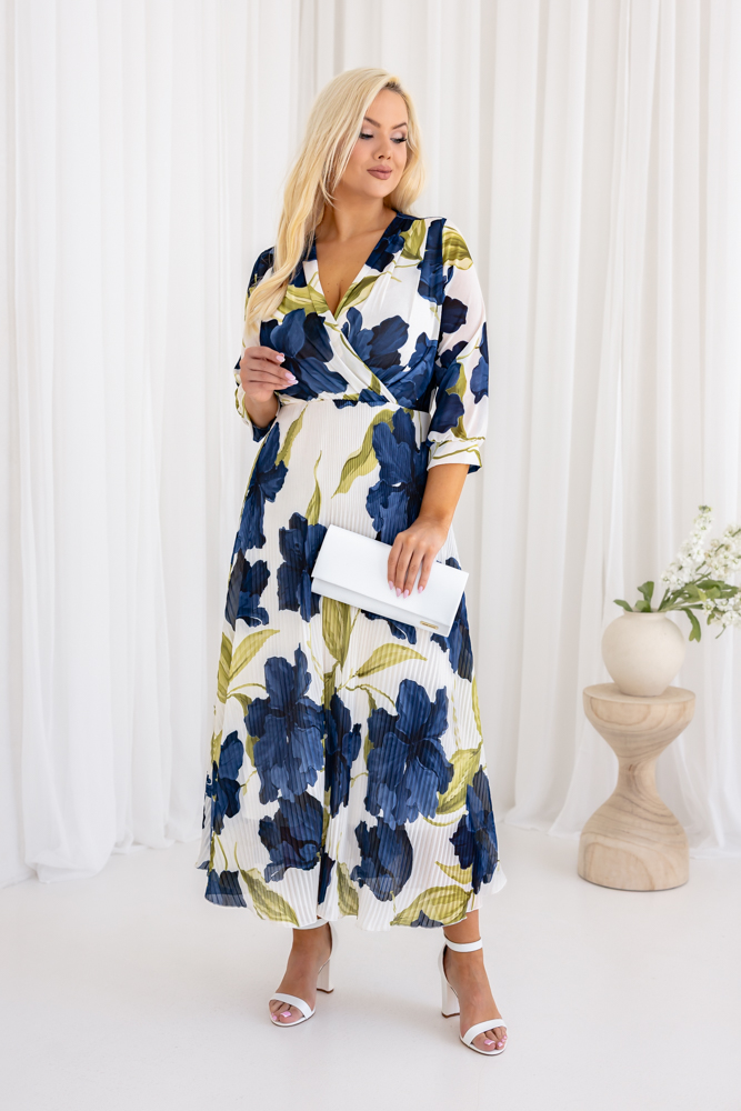 Sukienka plisowana KEMELI Wzór 11