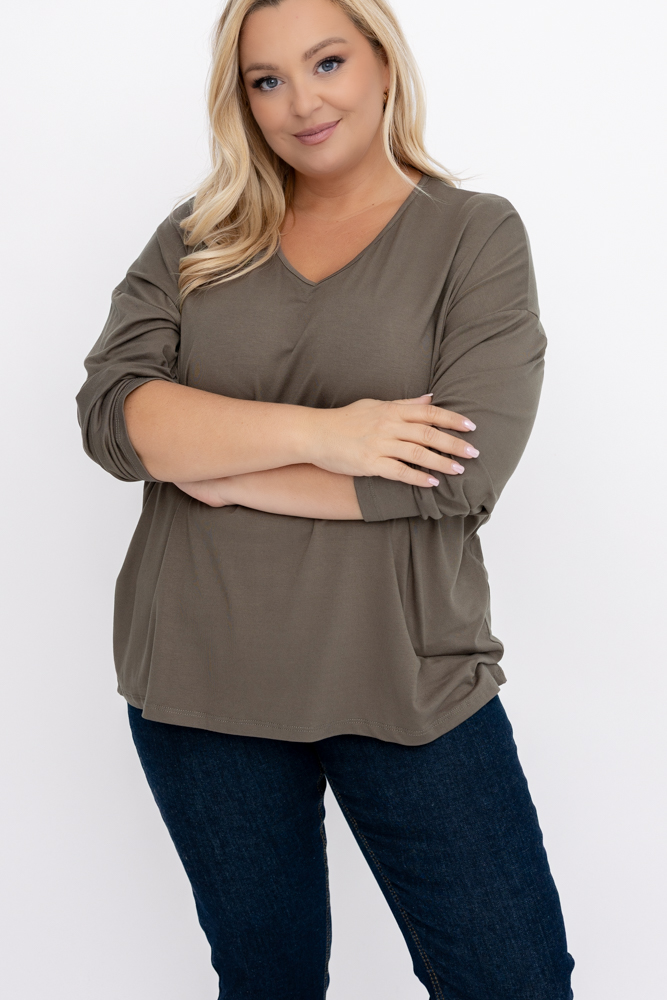 Blusa cereza con escote corazón