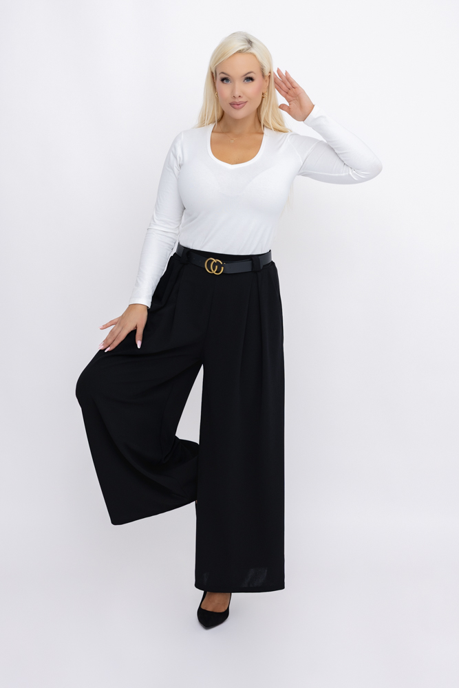Black Trousers with Belt