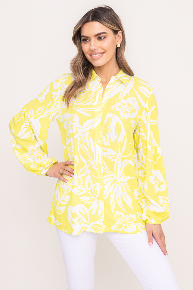 Camisa con mangas pulidas
