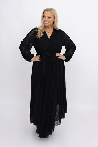 Black Mesh Dress Design 1