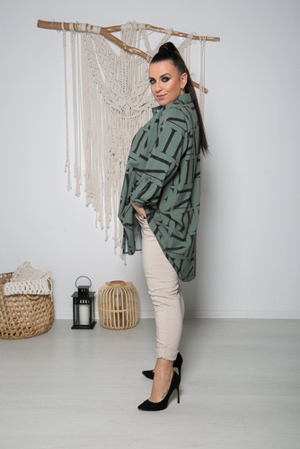 Green FONTANA Plus Size Shirt