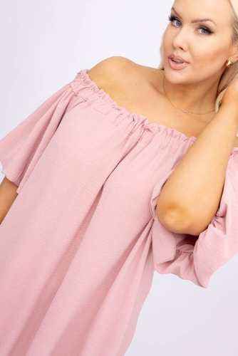Pudroworóżowa Sukienka SENEZI