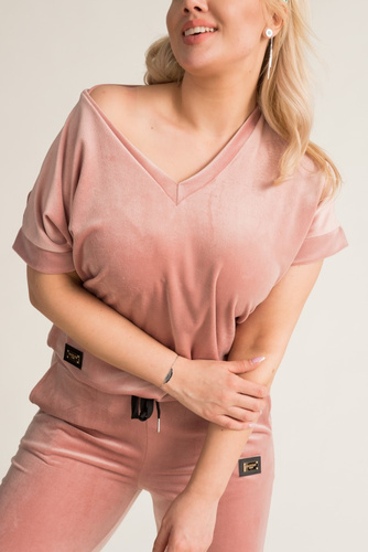 Powder pink MILKIN velour set
