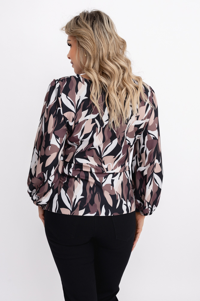 Chocolate Blouse with Ties