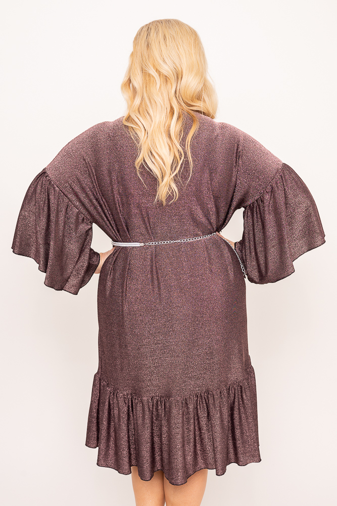 Robe à paillettes en chocolat