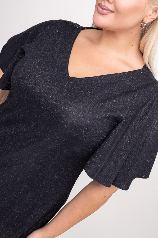 Schwarzes Glitzerkleid