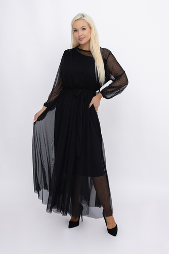  Rochie din plasă neagră Model 2