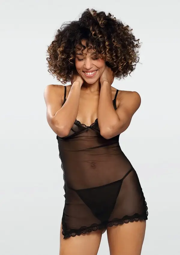 Set din tul negru
