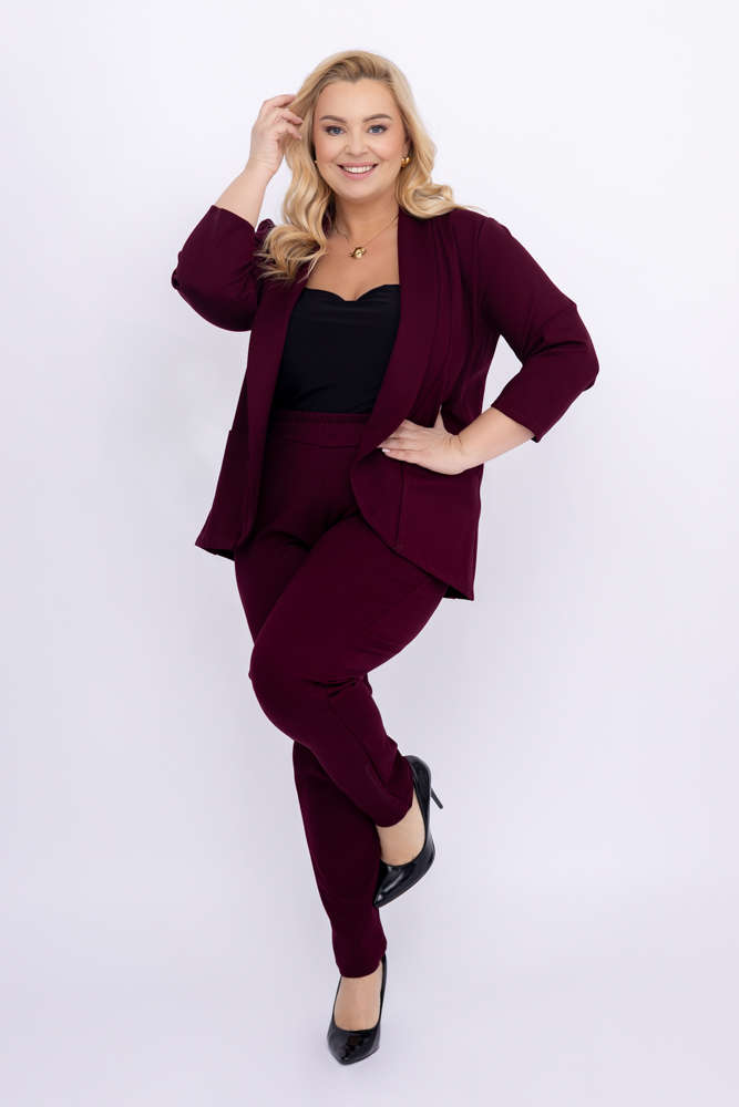 Pantaloni Burgundy