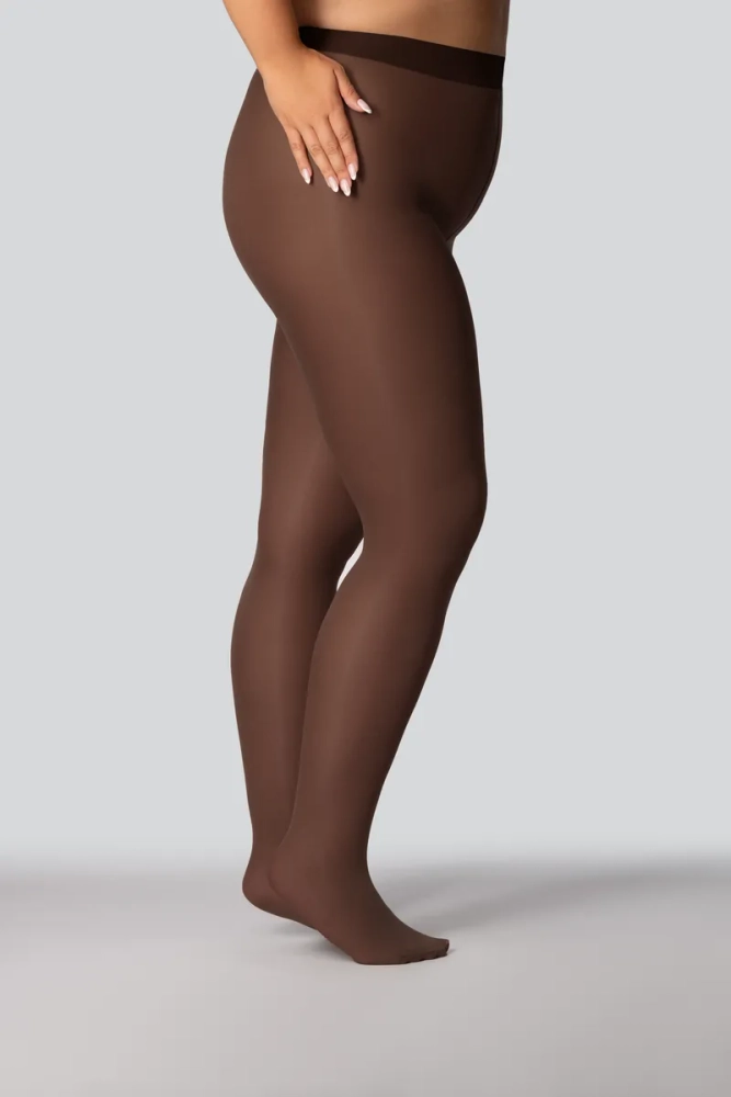 Rajstopy ELIZABETH I Plus Size OBSIDIAN