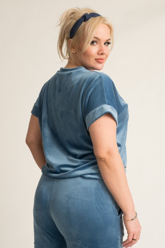 Blue MILKIN Velour Set
