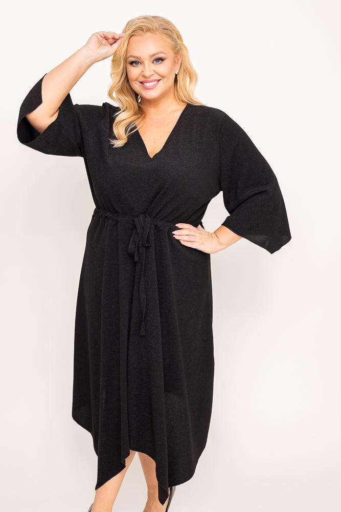 Vestido negro de purpurina