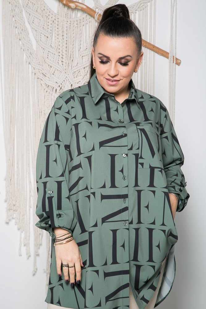 Green FONTANA Plus Size Shirt