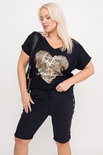  Black MINSI Blouse